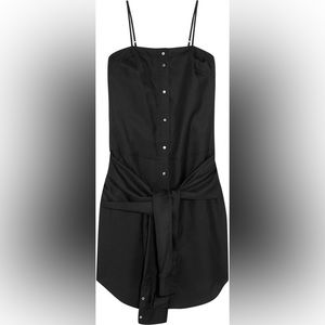 Like new 🖤 Alexander Wang Cami Tie-Sleeve Silk Dress 8 $595